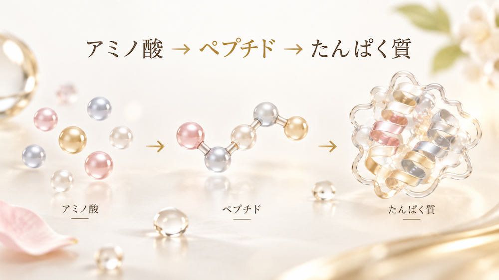 アミノ酸がつながってペプチドやたんぱく質になる仕組み