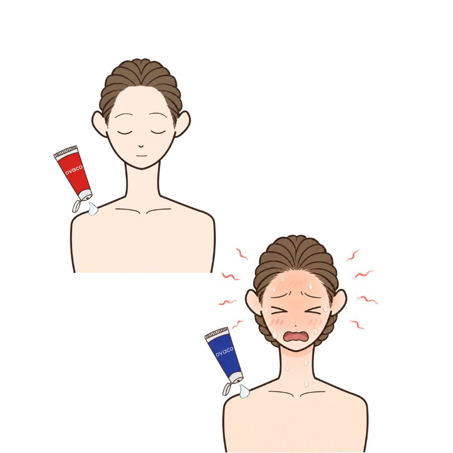 赤青クリームの使用イメージ3